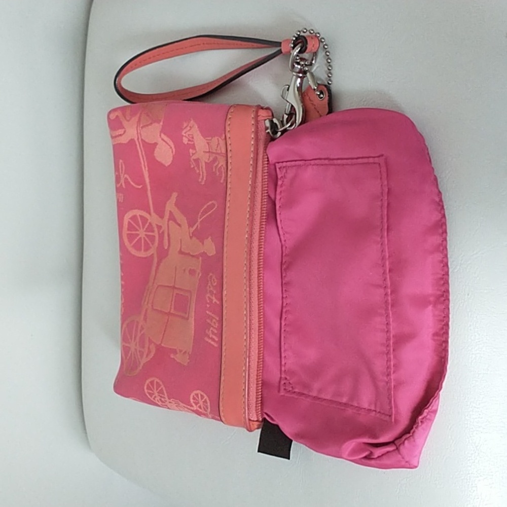 Coach Wristlet| Pink and Coral - Picture 9 of 9